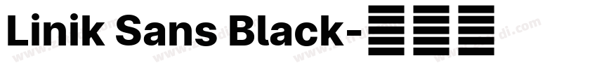 Linik Sans Black字体转换